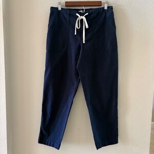 LOFT Navy Blue Drawstring Utility Pants Straight Leg |602643 | Women' Size 6